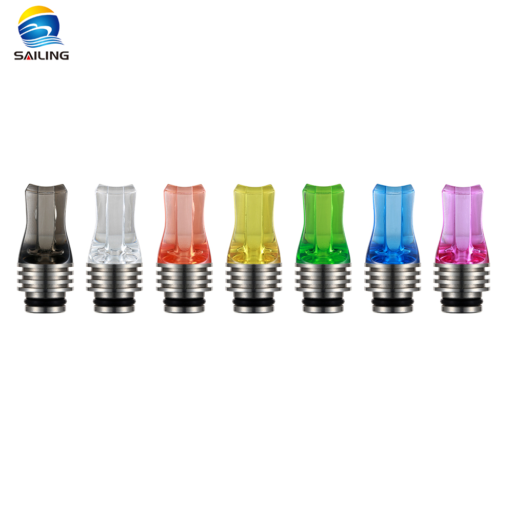 510 SS+Plastic Drip Tip,2 Drip Tips assembly